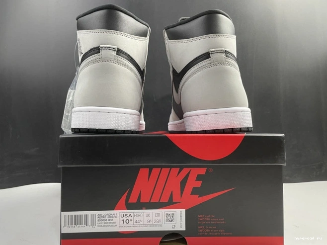 White Light 555088-035 Air Grey Jordan High Black Smoke Retro 1 0612